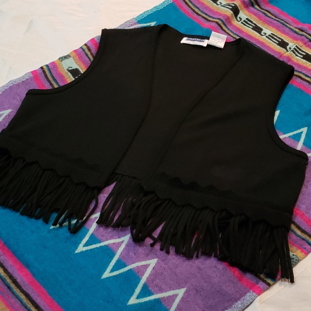 NWT Vintage Fringe Vest